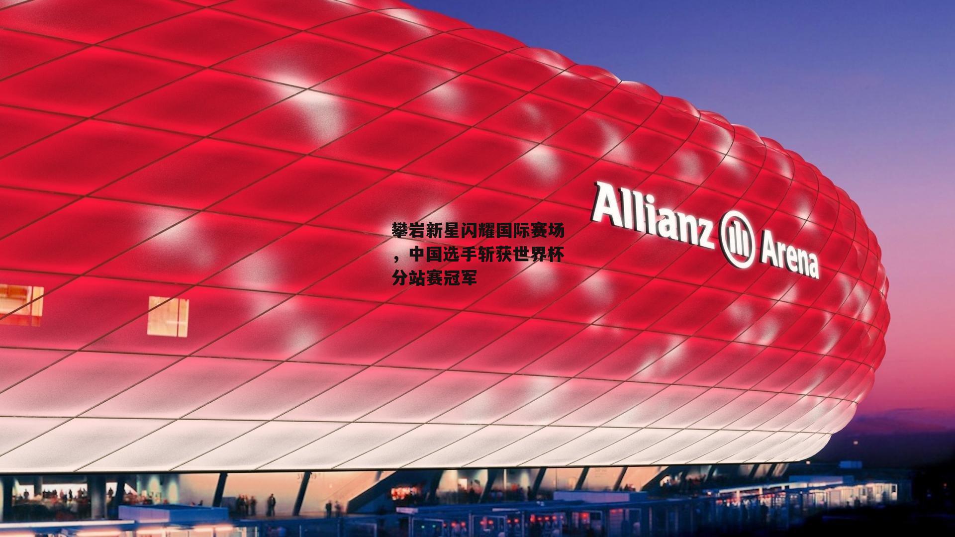攀岩新星闪耀国际赛场，中国选手斩获世界杯分站赛冠军